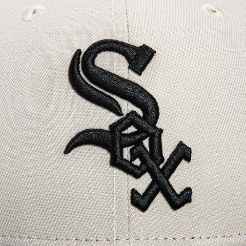 New Era 59Fifty Stone Dome Chicago White Sox 2005 World Series Patch Hat - Stone, Black