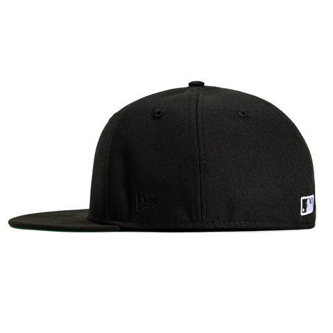 New Era 59Fifty Black Dome Chicago White Sox Logo Patch Alternate Hat - Black