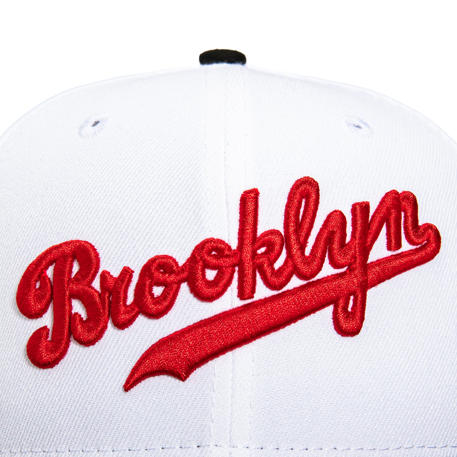 New Era 59Fifty Spike Brooklyn Dodgers 42 Patch Hat - White, Black, Re