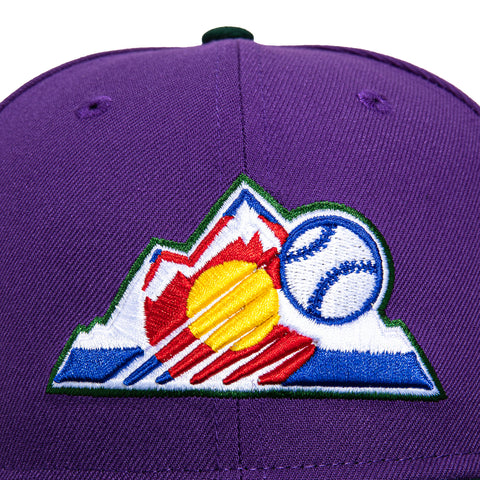 New Era 59Fifty Colorado Rockies City Connect Patch BP Hat - Purple, Green