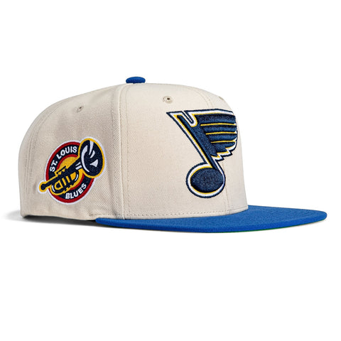 St. Louis Blues All In Pro White Adjustable - Mitchell & Ness cap