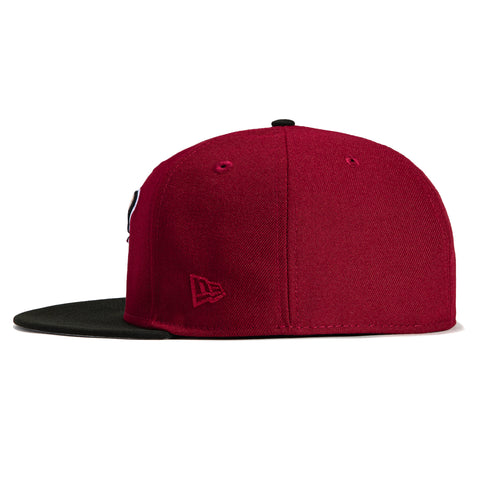 New Era 59Fifty San Diego Padres Friar Hat - Cardinal, Black