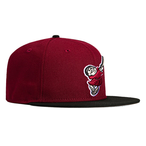 New Era 59Fifty San Diego Padres Friar Hat - Cardinal, Black