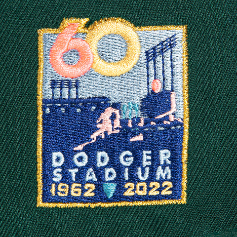 New Era 59Fifty Cord Visor Los Angeles Dodgers 60th Anniversary Stadium Patch Hat - Green, Black