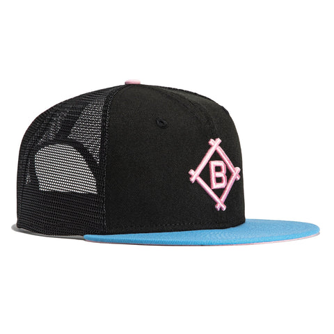 New Era 9Fifty Brooklyn Dodgers Snapback Trucker Hat - Black, Light Bl –  Hat Club