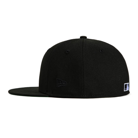 New Era 59Fifty Los Angeles Dodgers 50th Anniversary Stadium Patch Hat - Black, Metallic Silver