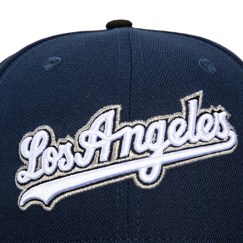 New Era 59Fifty Los Angeles Dodgers 50th Anniversary Patch Word Hat - Navy, Black