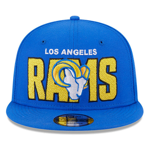 Los Angeles Rams New Era Vintage Sharktooth 9FIFTY Adjustable Hat -  White/Royal