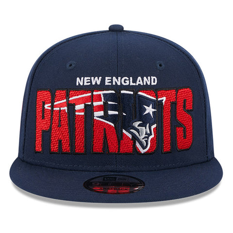 New Era Navy New England Patriots 2023 NFL Draft 9FIFTY Snapback Adjustable Hat