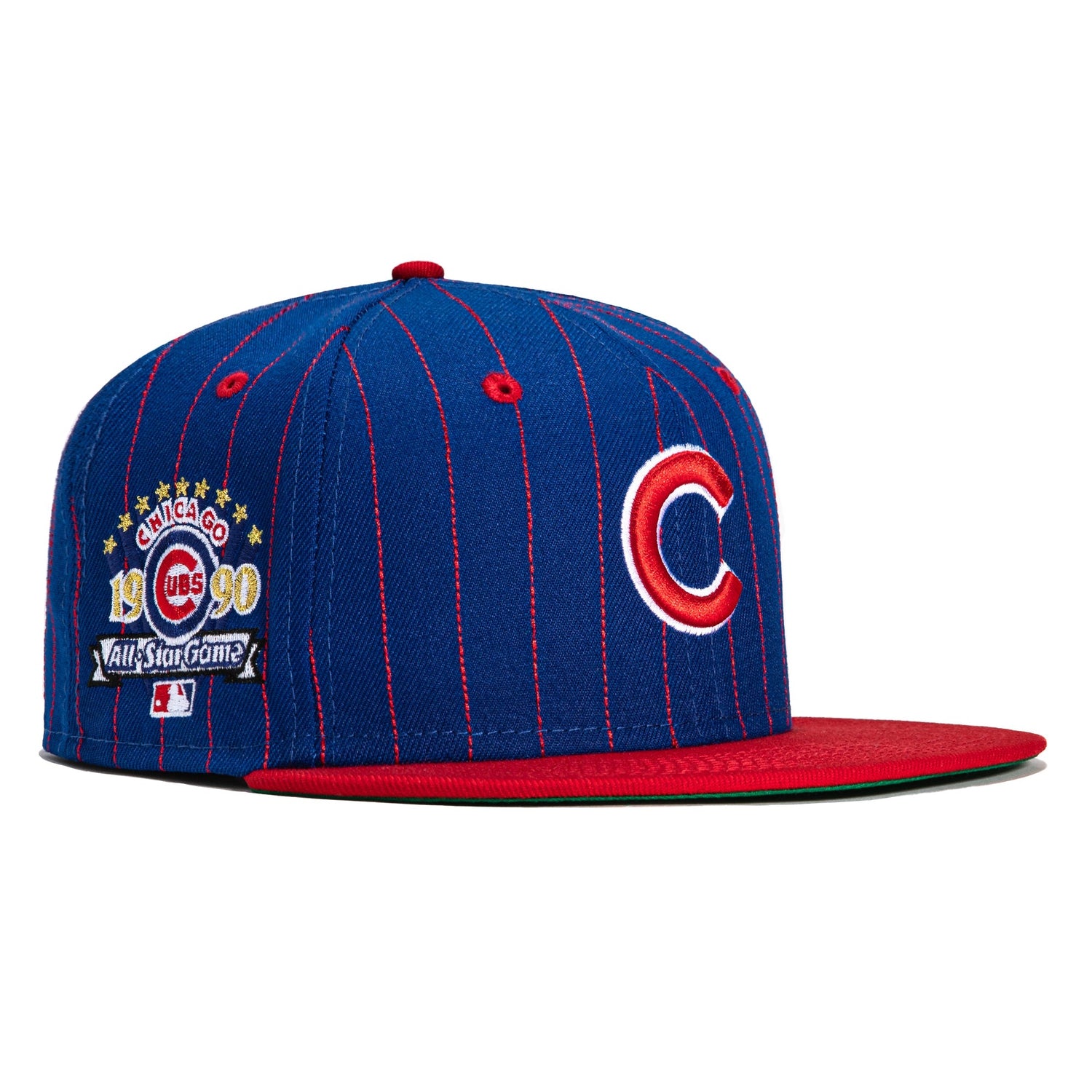New Era 59Fifty Pinstripes Chicago Cubs 1990 All Star Game Patch Hat ...