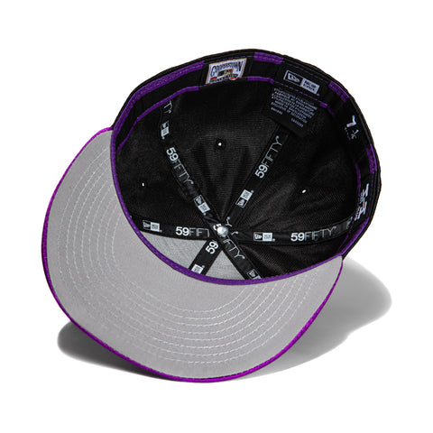 New Era 59FIFTY Satin Tampa Bay Rays Inaugural Patch Hat - Black, Purple Black/Purple / 7 1/4