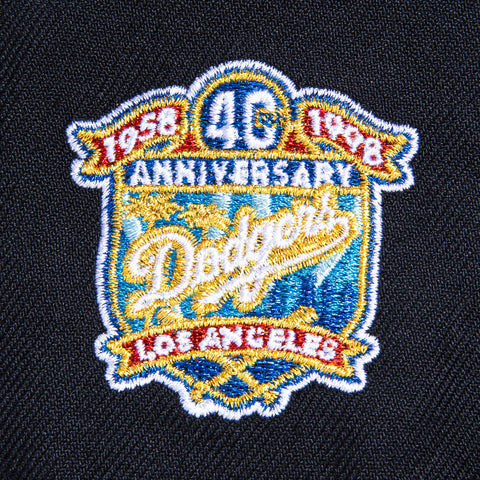 New Era 59Fifty Los Angeles Dodgers 40th Anniversary Patch Hat - Navy, White