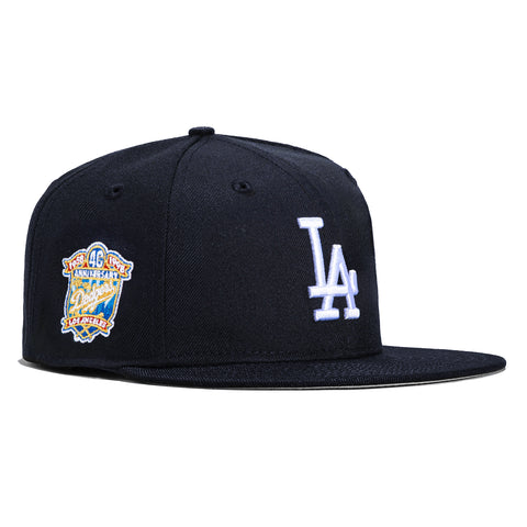 New Era 59Fifty Los Angeles Dodgers 40th Anniversary Patch Hat - Navy, White