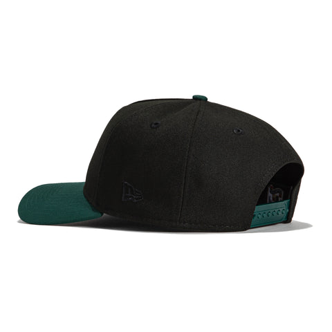 New Era 9Forty A-Frame Los Angeles Dodgers 40th Anniversary Patch Word Snapback Hat - Black, Green