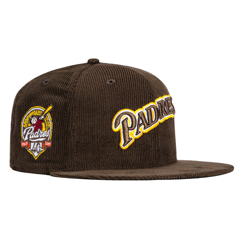 New Era San Diego Padres 40th Anniversary Patch Fitted Hat Brown