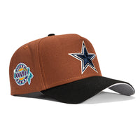 New Era 59Fifty Dallas Cowboys Super Bowl Patch Hat - Brown, Navy – Hat Club