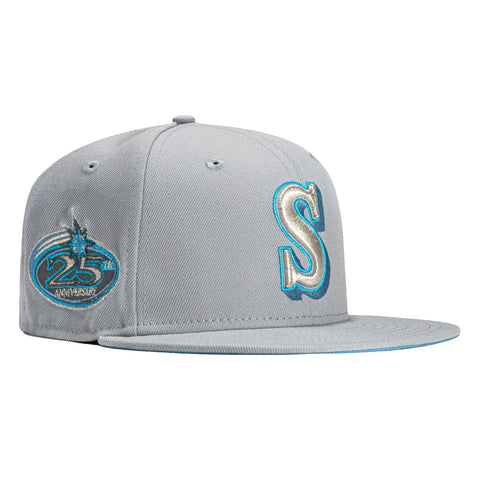 New Era 59Fifty Seattle Mariners 25th Anniversary Patch Hat - Grey, Li – Hat  Club