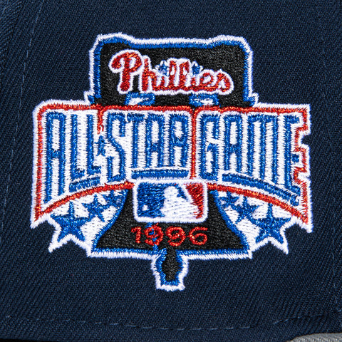 New Era 59Fifty Philadelphia Phillies 1996 All Star Game Patch Hat - Navy, Grey