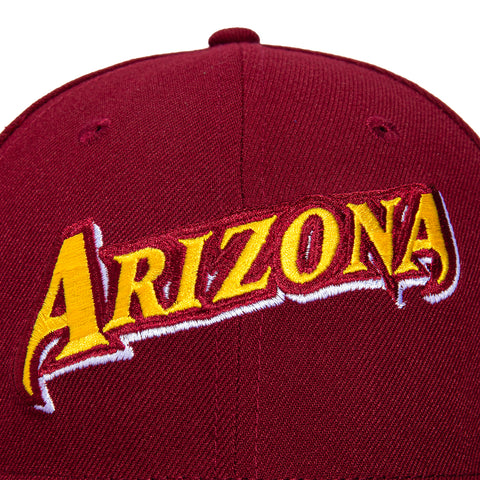 New Era 59Fifty Arizona Diamondbacks 1996 All Star Game Patch Word Hat - Cardinal, Gold