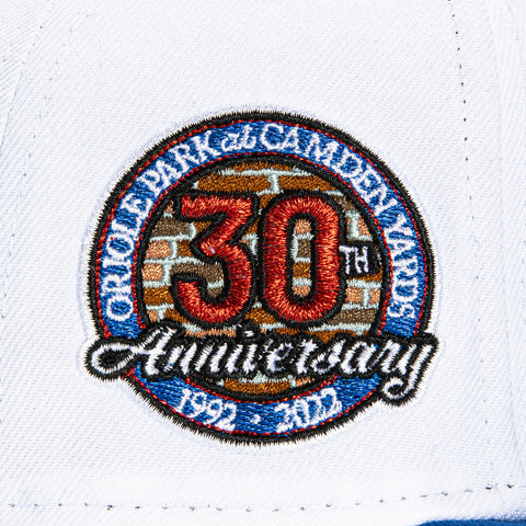 New Era 59Fifty Baltimore Orioles 30th Anniversary Patch Hat - White, Royal, Red