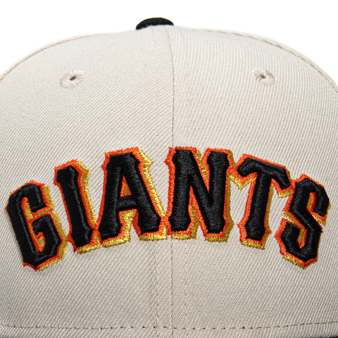 New Era 59Fifty San Francisco Giants 2007 All Star Game Patch Jersey Hat - Stone, Black