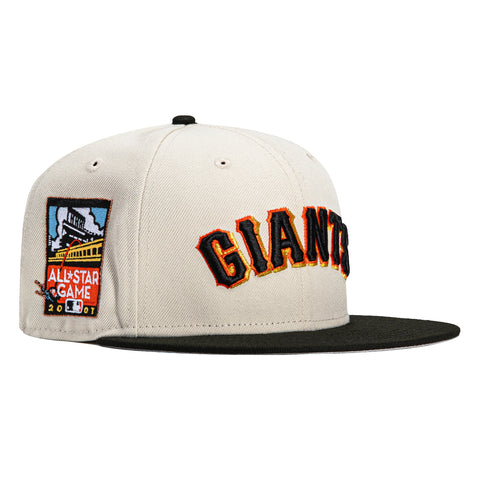 New Era 59Fifty San Francisco Giants 2007 All Star Game Patch Jersey Hat - Stone, Black