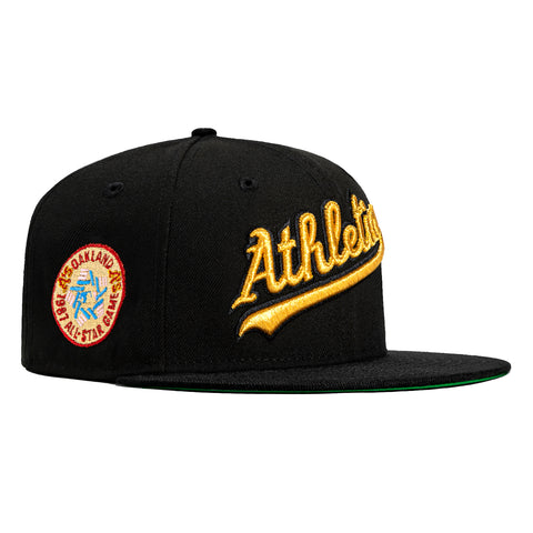 Oakland Athletics 1987 All Star Game New Era 59FIFTY Fitted Hat (Navy Cardinal Khaki Under BRIM) 7 1/8