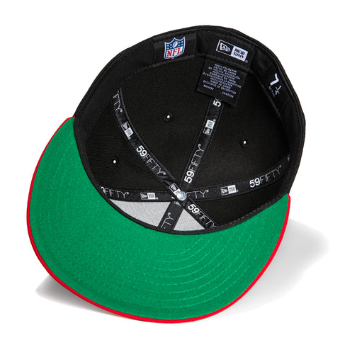 New Era 59Fifty San Francisco 49ers Team Script Hat - Black, Red