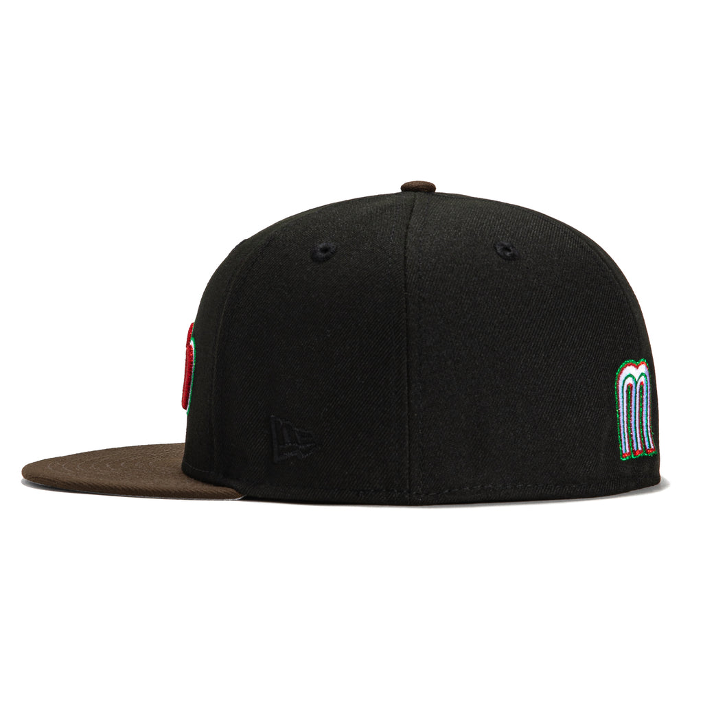 New Era 59Fifty Mexico World Baseball Classic Jersey Hat - Black, Brow ...