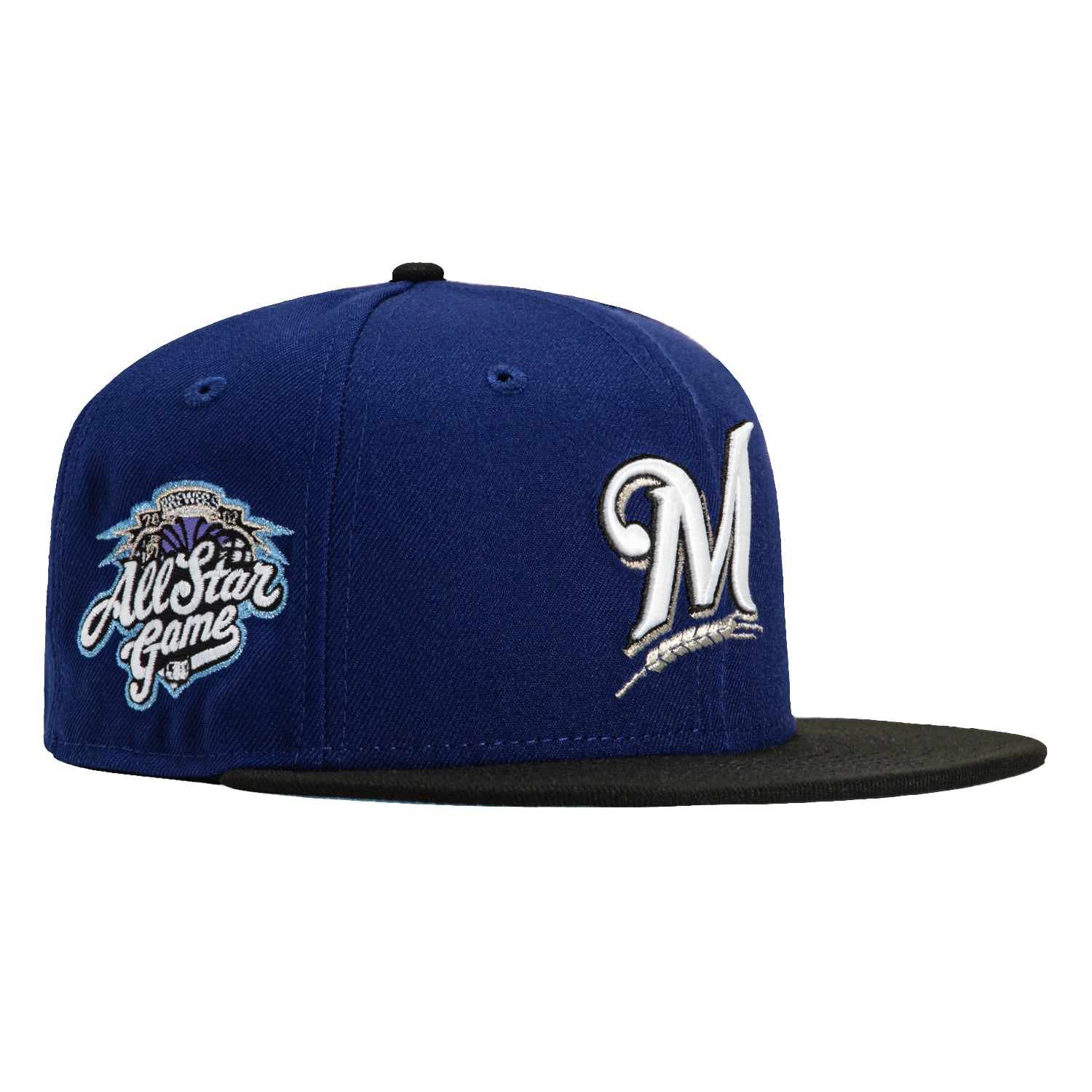 New top Era 59Fifty Milwaukee Brewers Fitted Hat 7 5/8 Hatclub