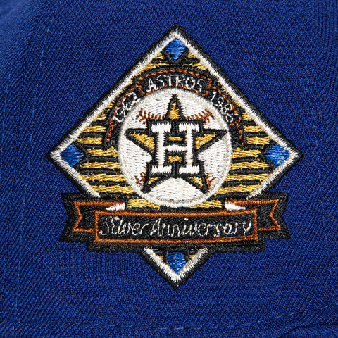 New Era 59Fifty Houston Astros 25th Anniversary Patch Concept Hat - Royal, Metallic Gold, Metallic Silver