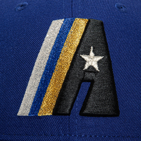 New Era 59Fifty Houston Astros 25th Anniversary Patch Concept Hat - Royal, Metallic Gold, Metallic Silver