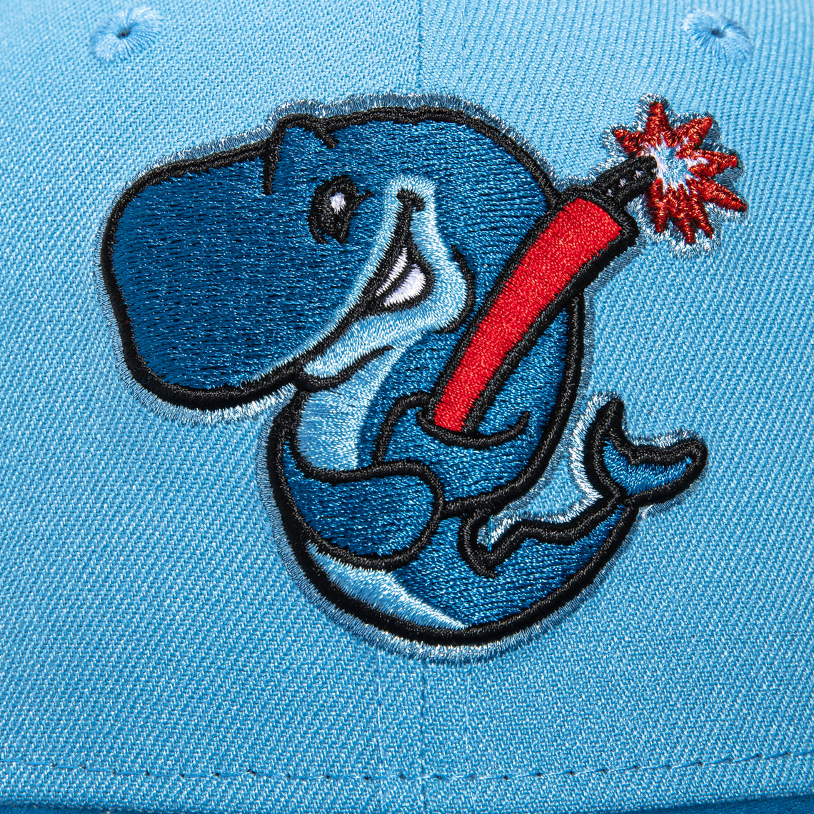 New Era 59Fifty Eugene Emeralds Exploding Whales Hat - Light Blue, Ind ...