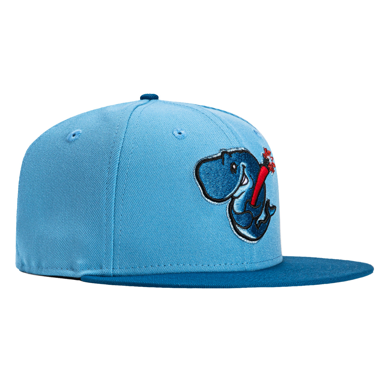 New Era 59Fifty Eugene Emeralds Exploding Whales Hat - Light Blue, Ind ...