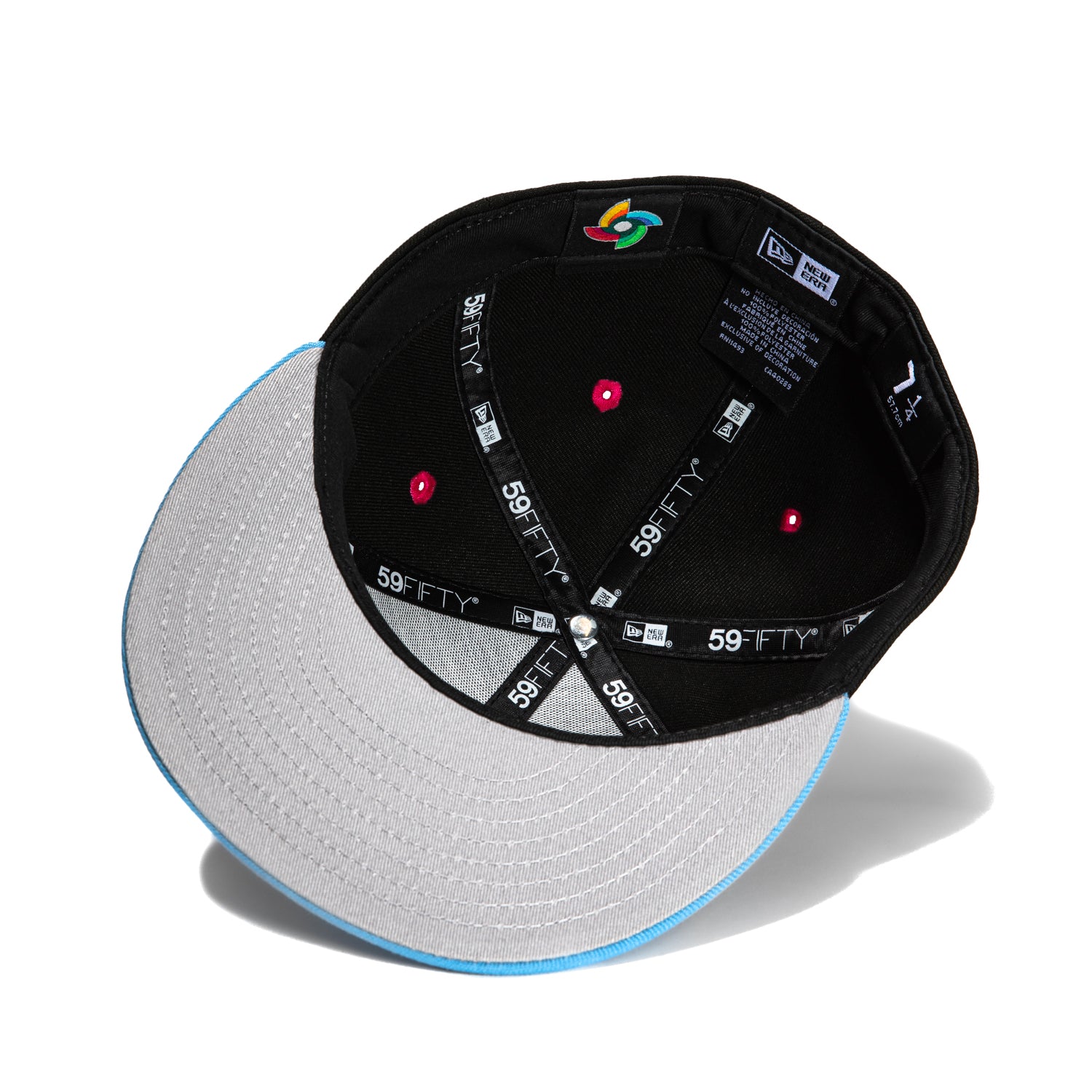 New Era 59Fifty Mexico World Baseball Classic Hat Black, Light Blue