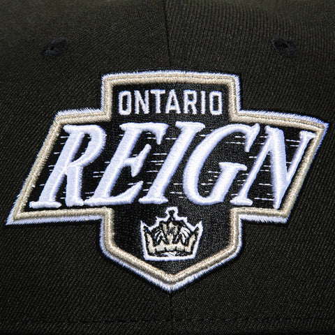 New Era 59Fifty Ontario Reign 75th Anniversary Patch Hat - Black