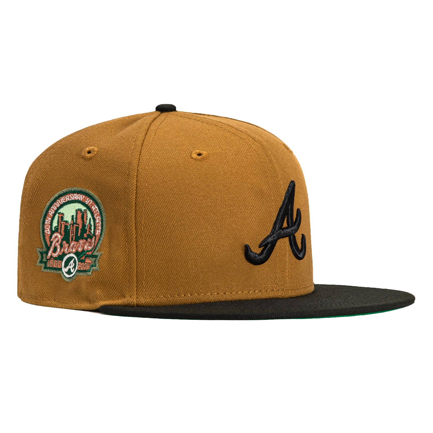 New Era 59Fifty Old Gold Atlanta Braves 40th Anniversary Patch Hat - G