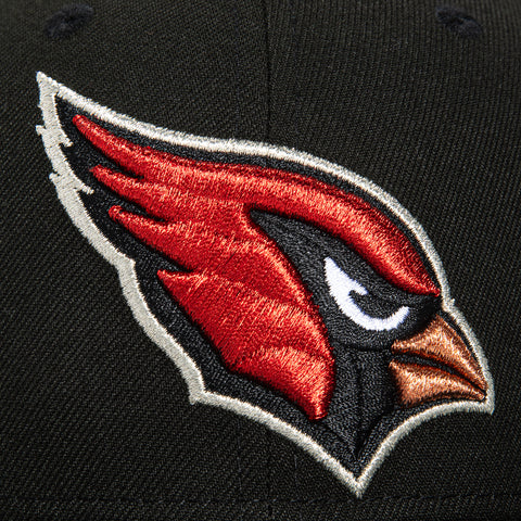 New Era 59Fifty Arizona Cardinals State Logo Patch Hat - Black, Red, Metallic Copper, Metallic Silver