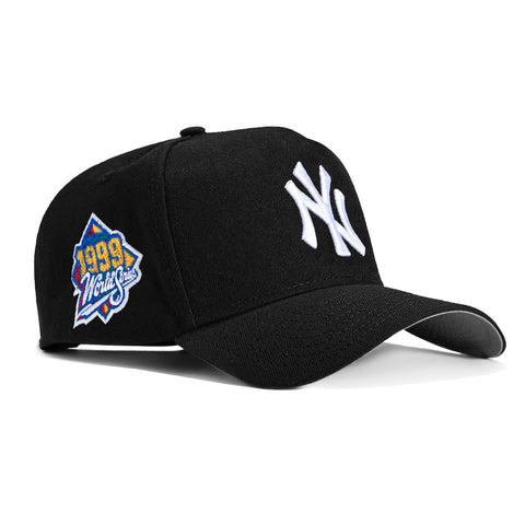 New Era 9Forty A-Frame New York Yankees 1999 World Series Patch Snapback Hat - Black, White