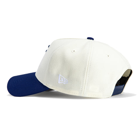 New Era 9Forty A-Frame Los Angeles Dodgers Upside Down Snapback Hat - White, Royal