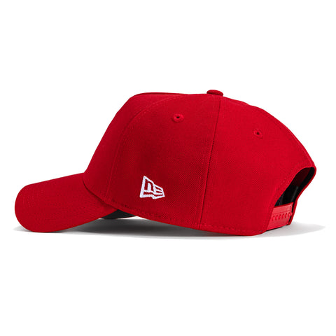 New Era 9Forty A-Frame Los Angeles Dodgers 40th Anniversary Patch Upside Down Snapback Hat - Red, White