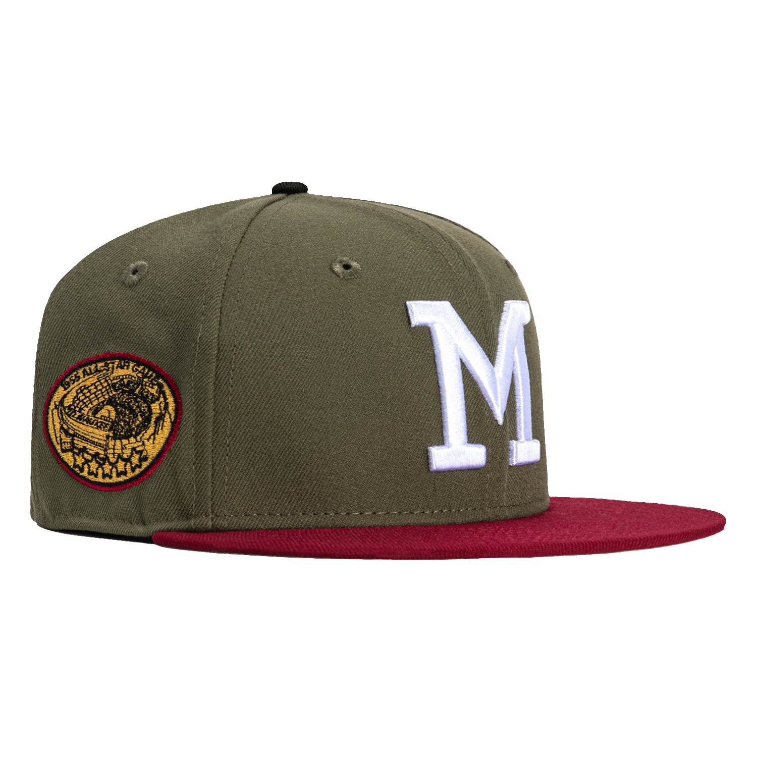 New Era 59Fifty Milwaukee Brewers 1955 All Star Game Patch Hat - Olive