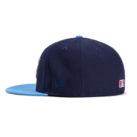 New Era 59Fifty Houston Astros 60th Anniversary Patch Word Hat - Light Navy, Light Blue, Orange