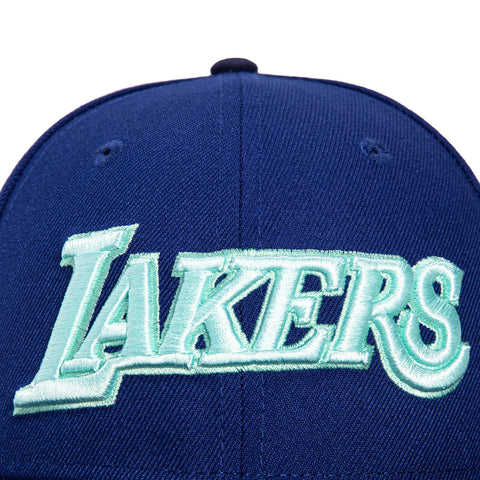 New Era 59Fifty Los Angeles Lakers Crown Patch Hat - Royal, Light Navy