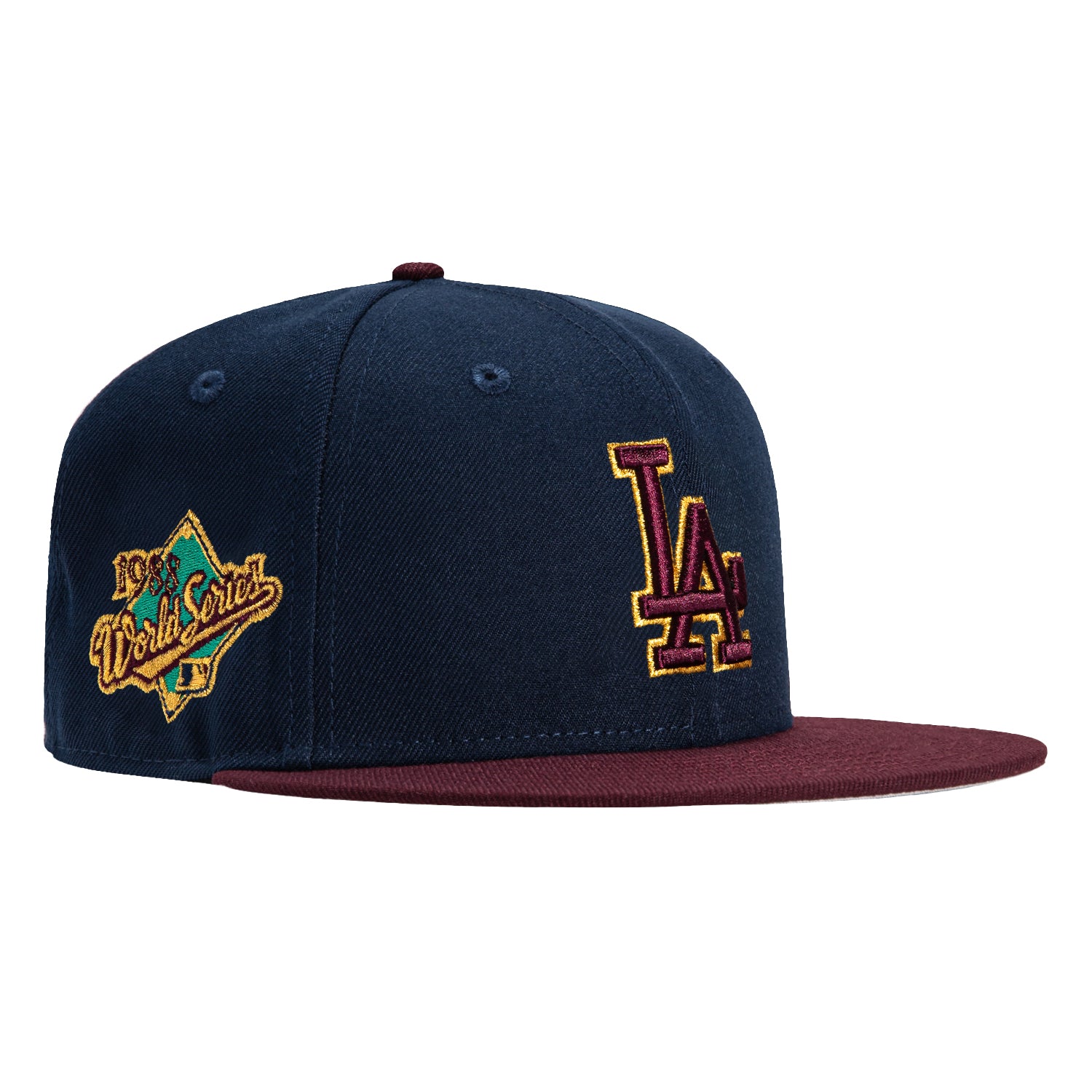 New Era 59Fifty Los Angeles Dodgers 1988 World Series Patch Hat - Navy ...