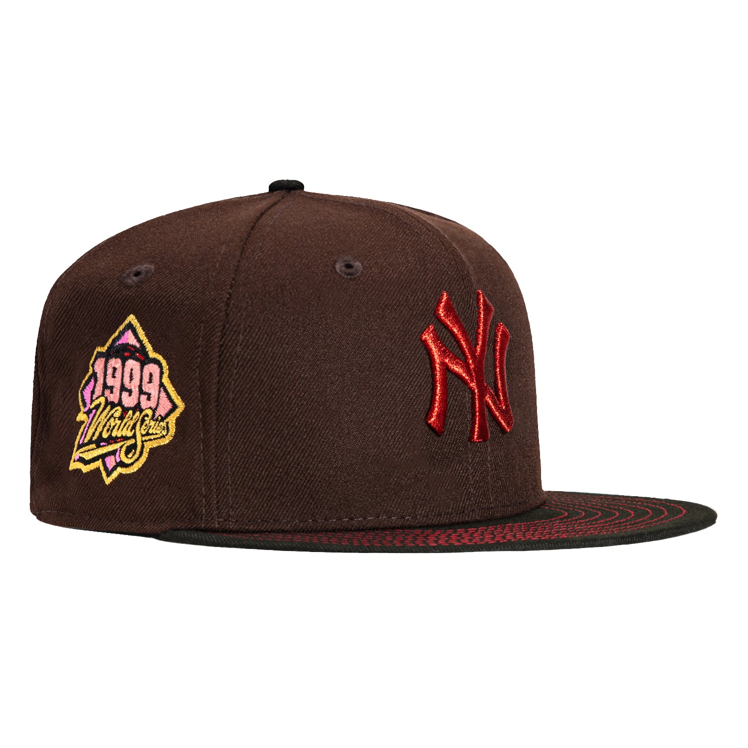 Exclusive New Era 59fifty Brown Black Chicago Cubs Pink Bottom popular Patch Size 7 7/8