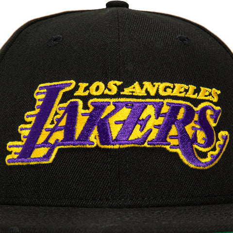 New Era 59Fifty Los Angeles Lakers Logo Patch Alternate Hat - Black