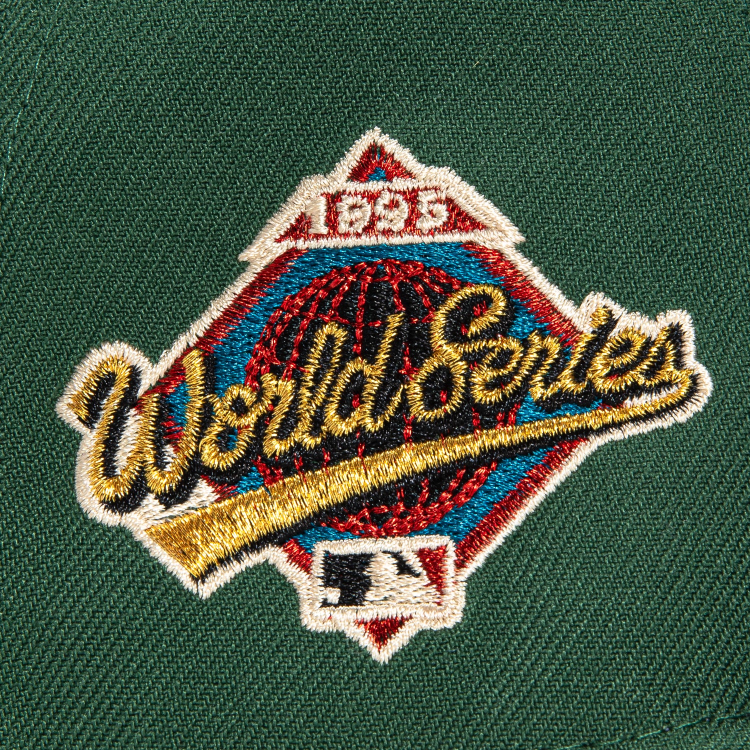 New Era Atlanta Braves 1995 World Series Patch Fitted Hat Sz 7 1/2 Hat Club NEW. popular