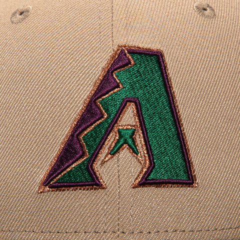 New Era 59Fifty Arizona Diamondbacks Inaugural Patch A Hat - Tan, Brown