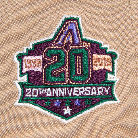 New Era 59Fifty Arizona Diamondbacks Sidewinders 20th Anniversary Patch Hat - Tan, Brown